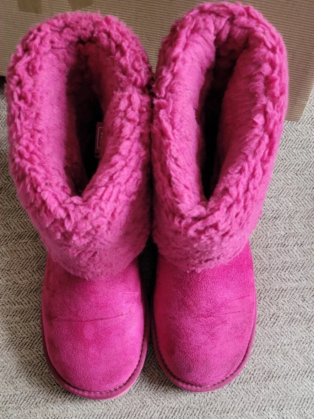Vibrant pink UGG boots